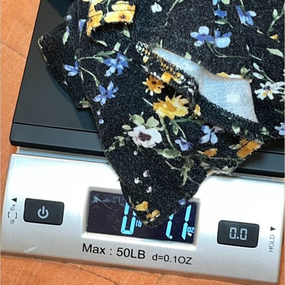 Philosophy Black Floral Ruffle Sleeve Boat Neck Blouse Women’s Size 2X - Picture 8 of 8